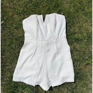 White one piece romper
